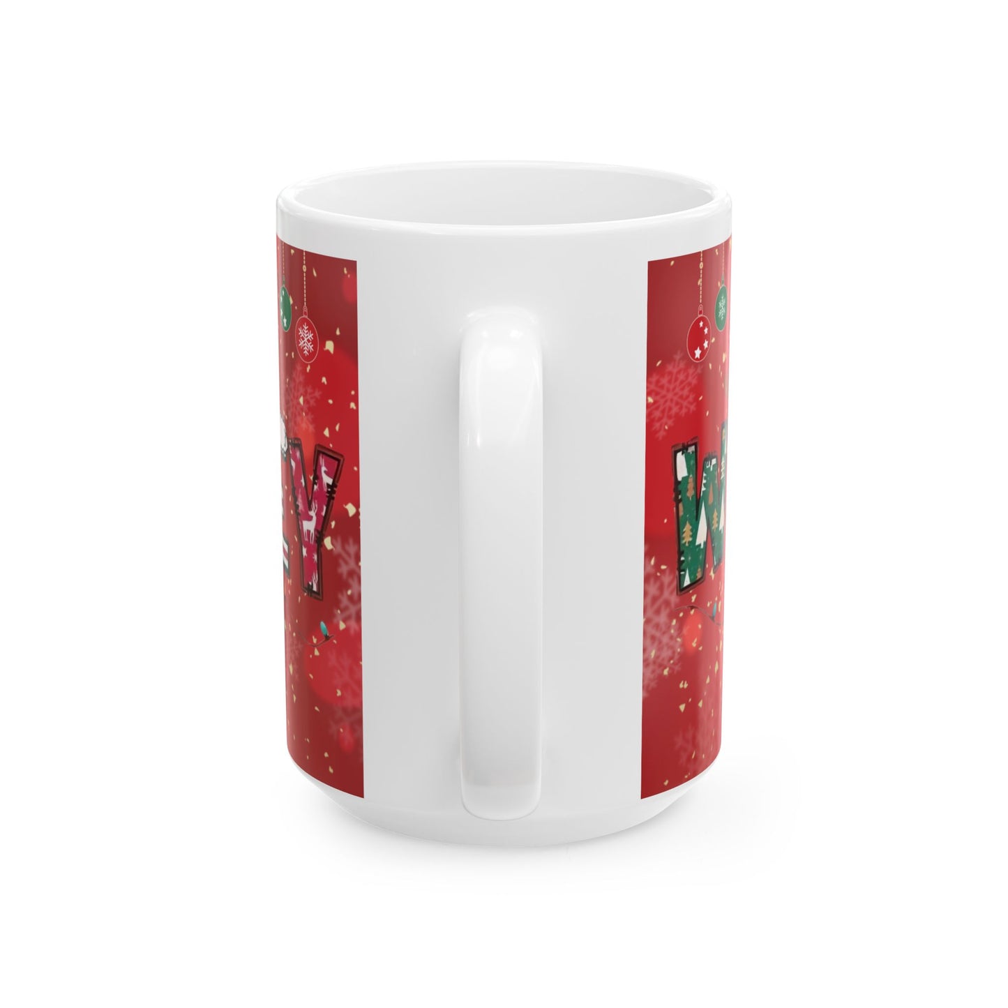 Christmas Mug, Red Ceramic Mug, Wifey Christmas Mug, 11oz, 15oz