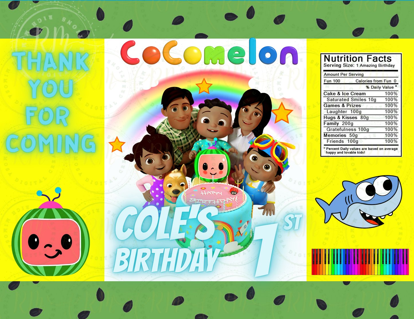 CoCo Party Favor Bundle Canva Design and Template (8 Editable Templates)