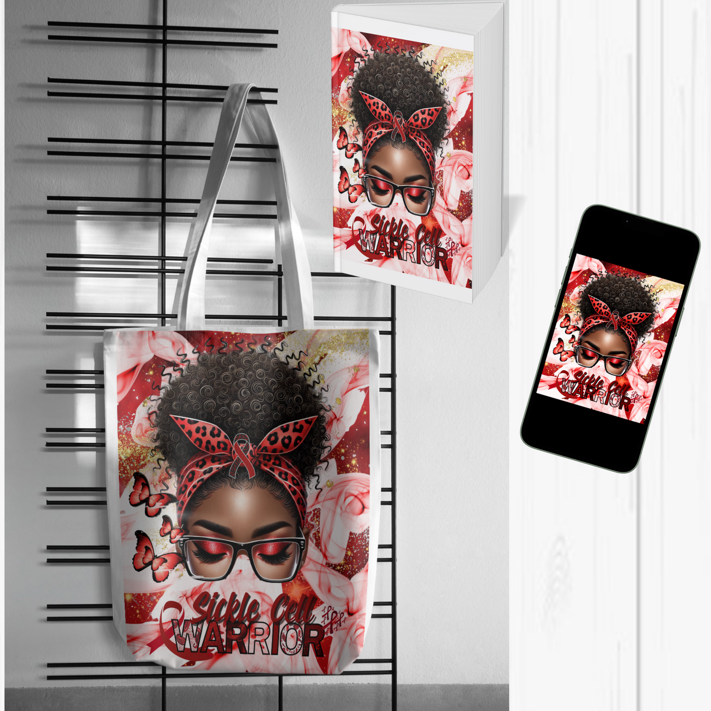 Sickle Cell Warrior Editable Digital Template, Sickle Cell Digital Download)