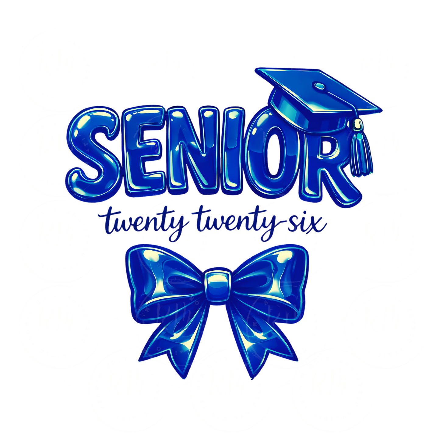 Senior 2026 PNG Royal Blue, Class of 2026 Senior, Graduation PNG Design, Senior Shirt PNG, Grad Cap Graphic, Graduation Sublimation File