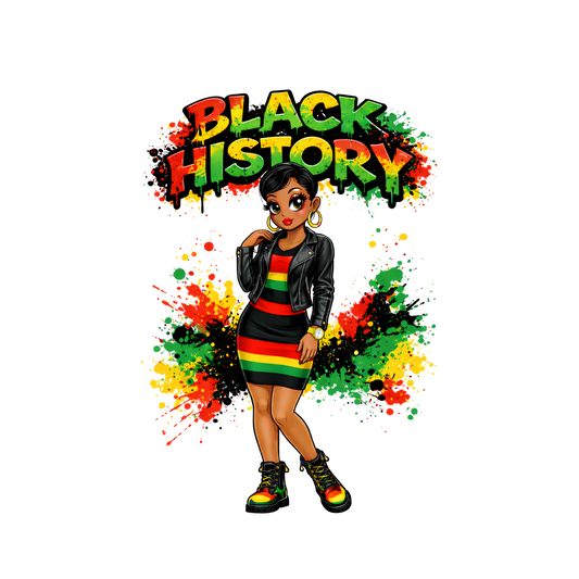 FREE Black History Female Clipart | PLR PNG