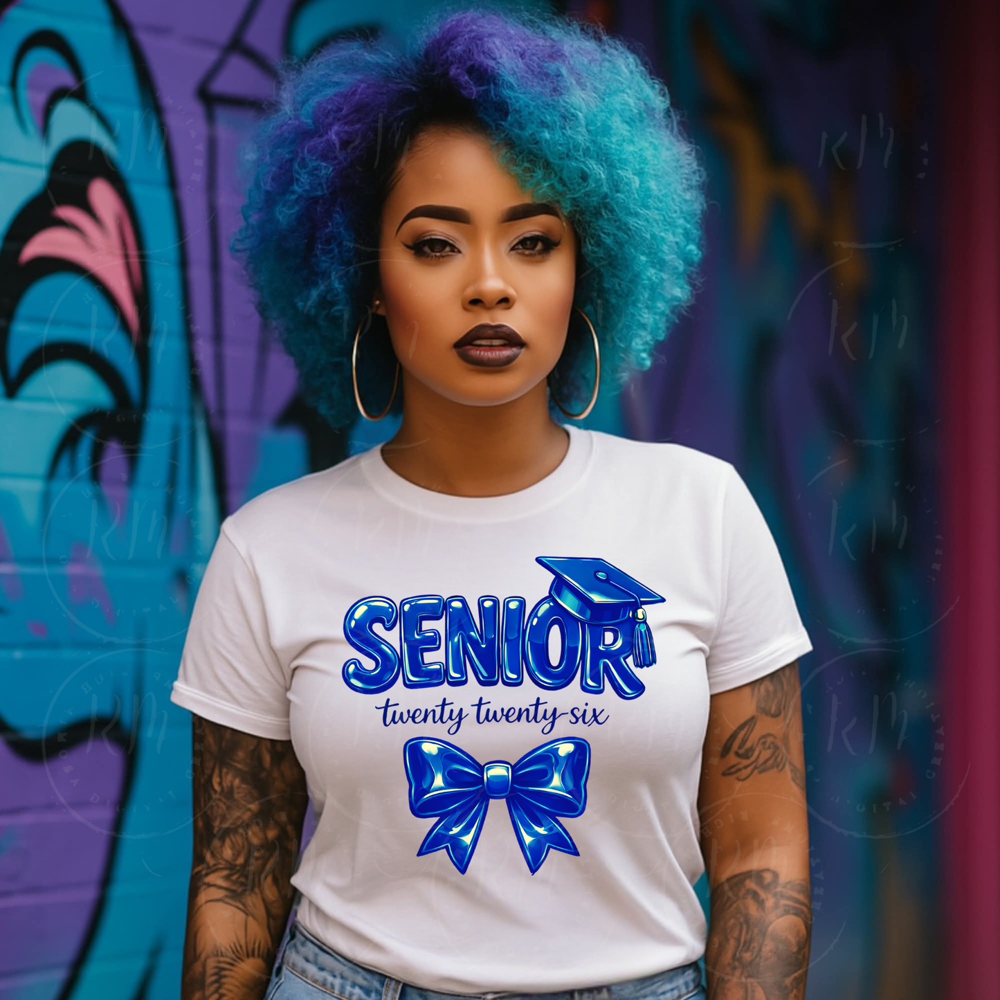 Senior 2026 PNG Royal Blue, Class of 2026 Senior, Graduation PNG Design, Senior Shirt PNG, Grad Cap Graphic, Graduation Sublimation File