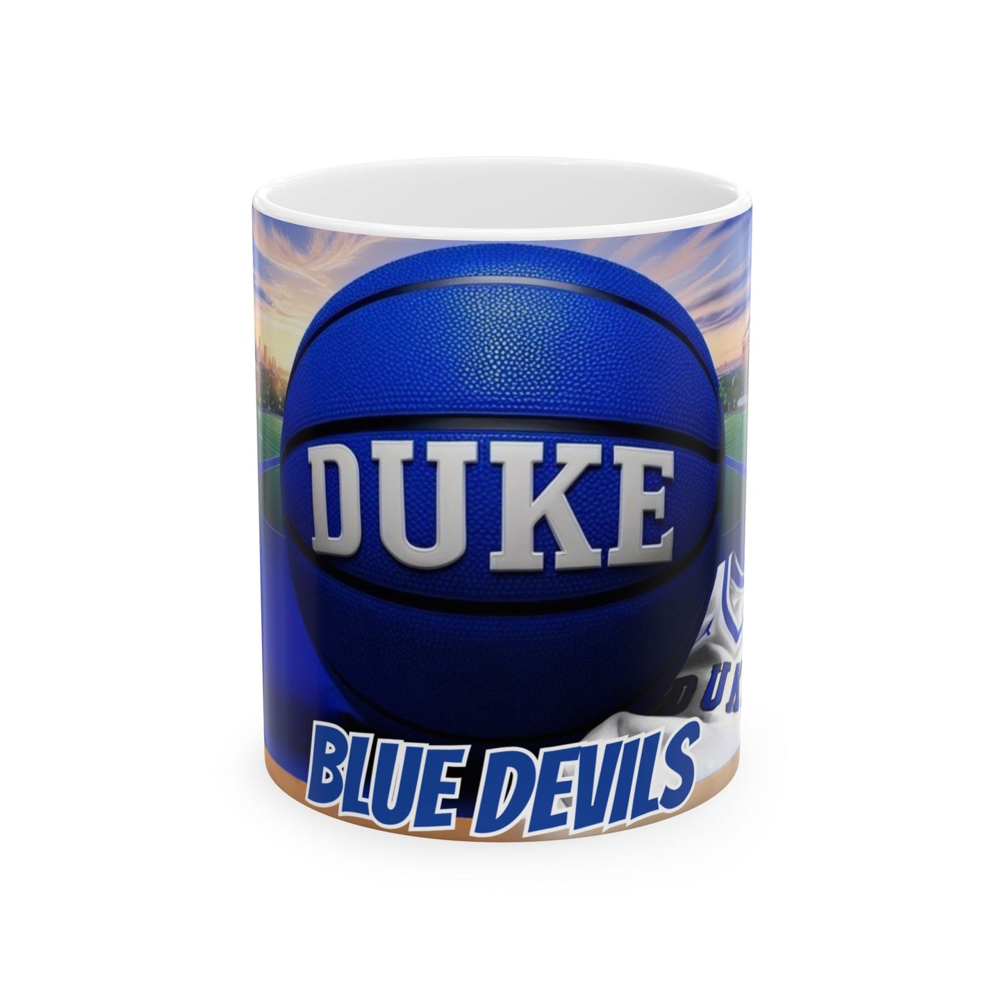 Duke Blue Devils Basketball Ceramic Mug - 11oz, Duke University Coffee Mug, Duke Blue Devils, College Sports Cup