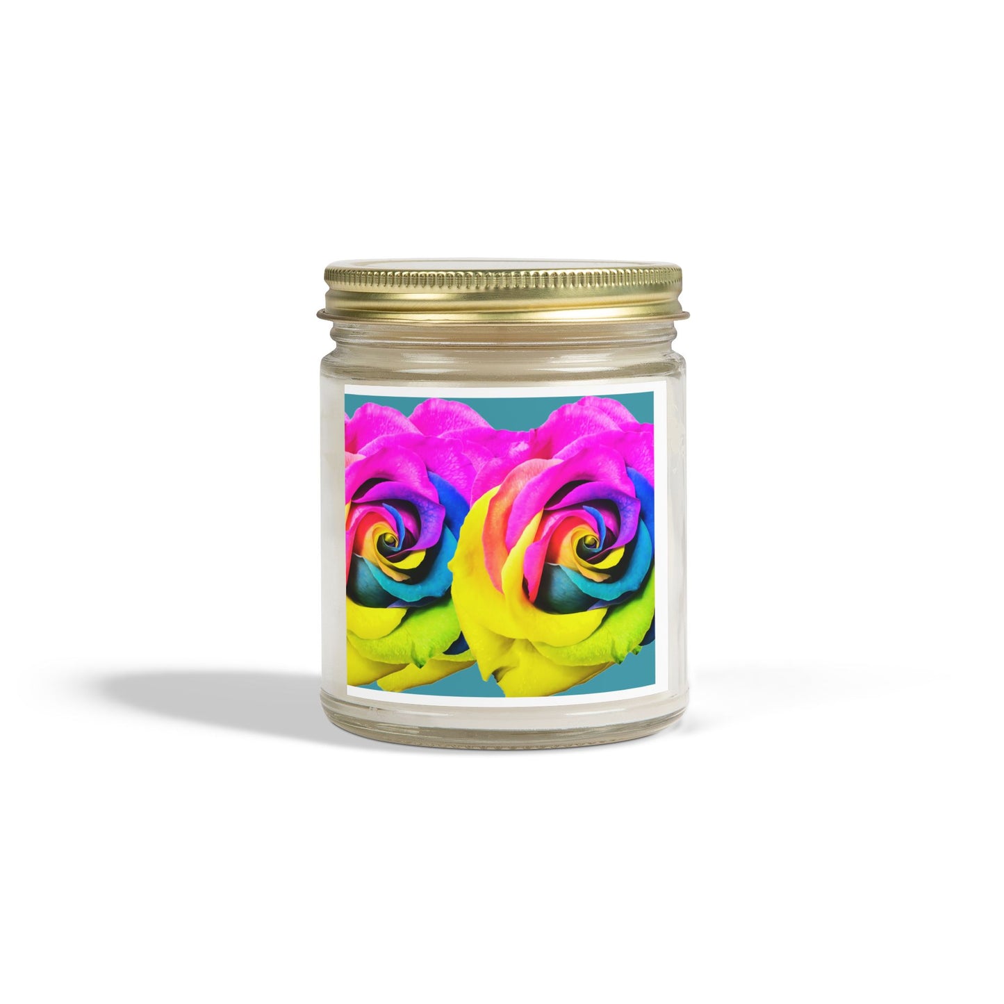 Colorful Rose Design Scented Candles | Aromatherapy Gift, Home Decor, Relaxation, Birthday, Mother's Day, Easter