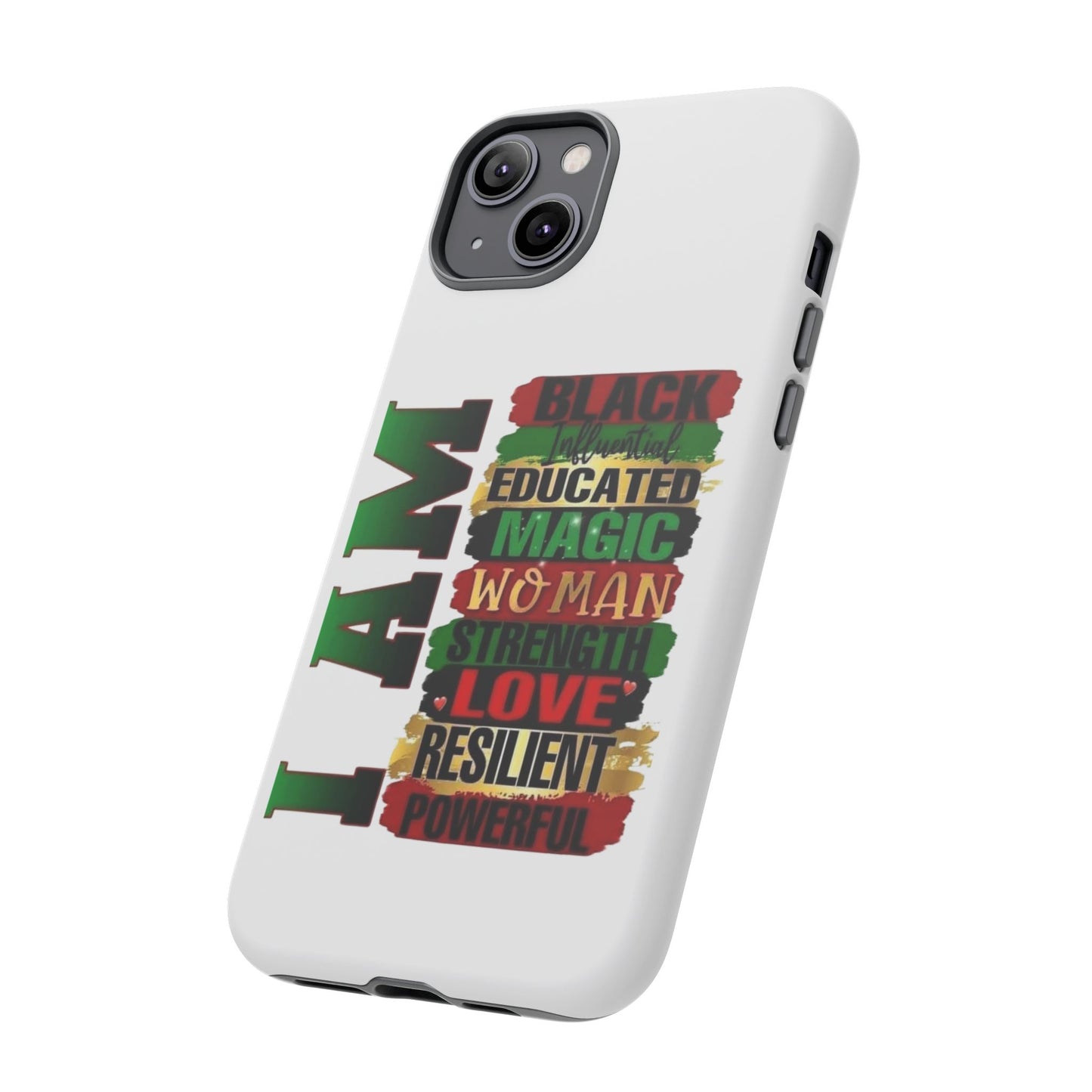 Phone Case, Stylish Black Woman Phone Accessories, Protective Cover, Gift for Her, Black History, African American Case, Black Excellence