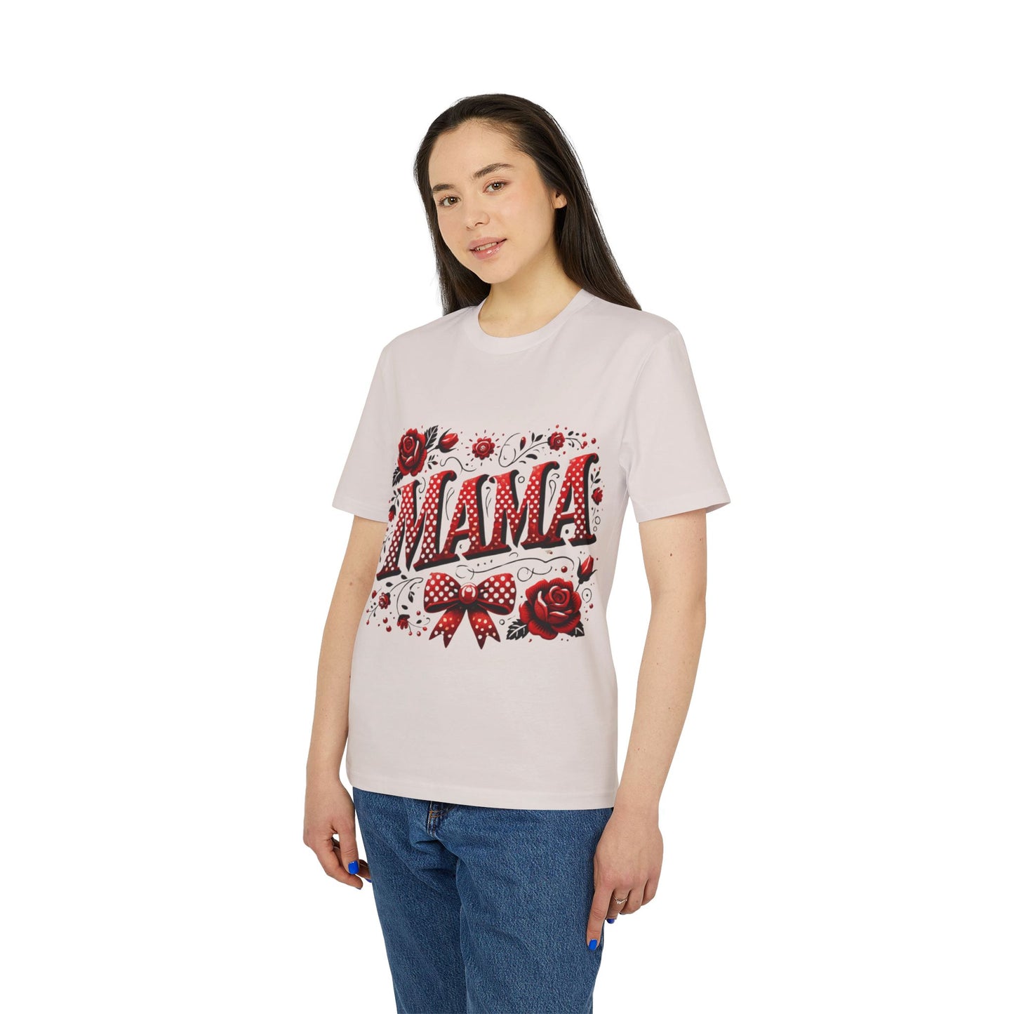 Mama Coquette Valentine's Day T-shirt, Red and Black Mama Tee, Valentine's Gift for Mom, Mama T-shirt, Polka Dot Mama shirt