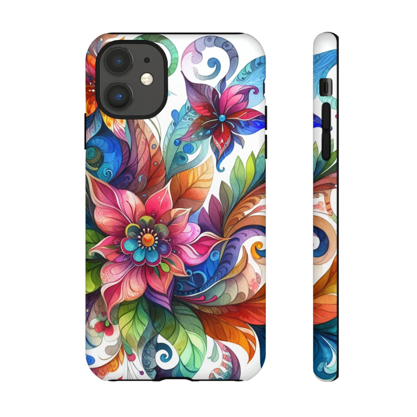 Floral Tough Cases, Vibrant Floral Phone Case – Tough Cases for Extra Protection & Style, Matte & Glossy Phone Case, Fits 29 Phone Models, Some iPhone 8 and 11-16, Google Pixel, Samsung Galaxy