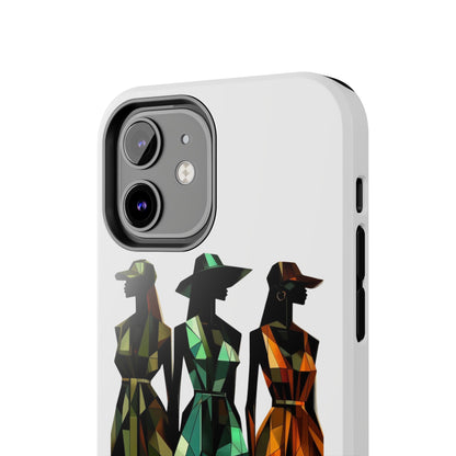 Stylish Phone Cases for Women, Afrocentric Tough iPhone Protector, Elegant Female Cover, Black Girl Magic, Protective Phone Accessories