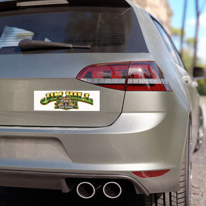 Jim Hill Tigers Car Magnet — High School Spirit Auto Decal | Green & Gold Tiger Mascot Vinyl Car Sticker for Students, Graduates & Fans
