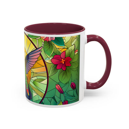 Colorful Hummingbird Mug, Vibrant Coffee Cup for Garden Lovers, Ideal Gift for Birthdays, Mothers Day, Spring Celebrations, Colorful Mugs