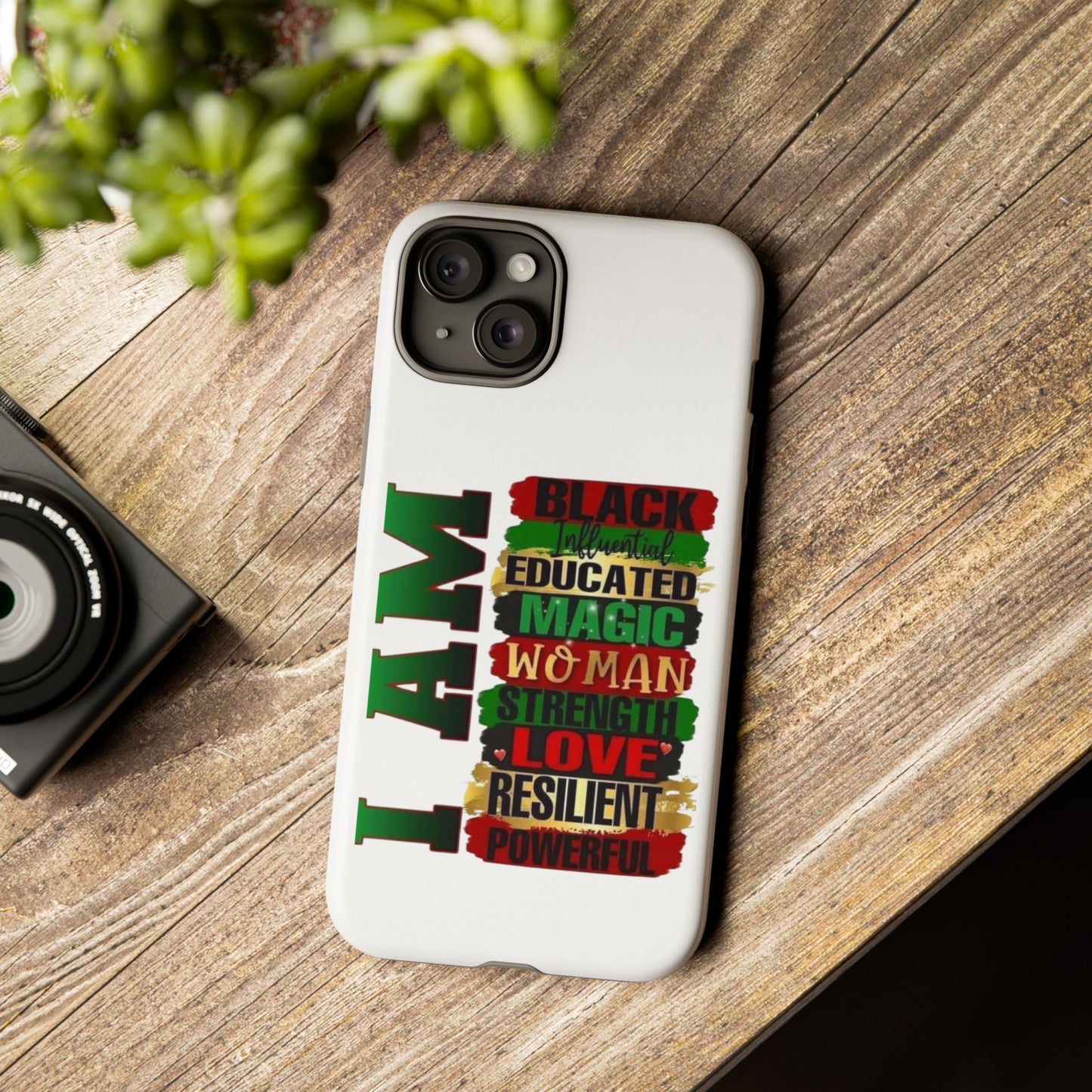 Phone Case, Stylish Black Woman Phone Accessories, Protective Cover, Gift for Her, Black History, African American Case, Black Excellence