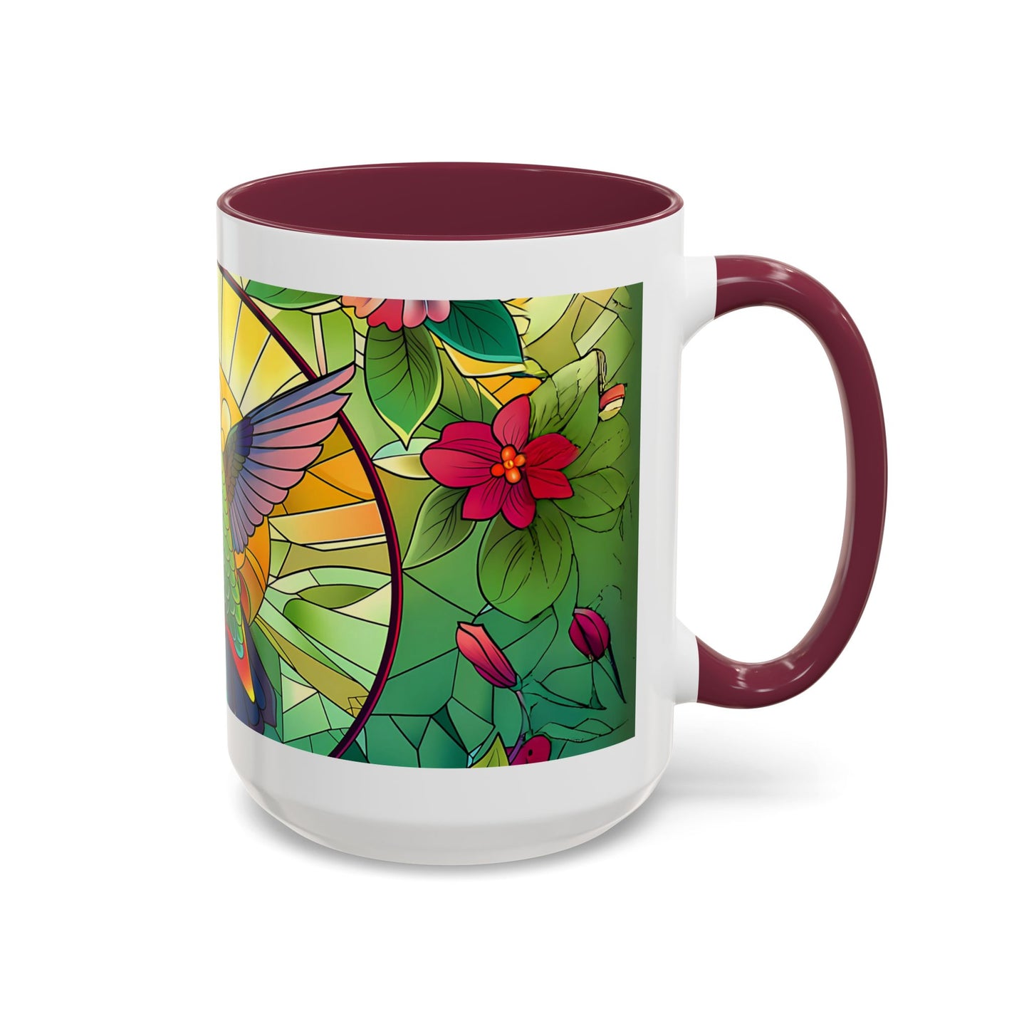 Colorful Hummingbird Mug, Vibrant Coffee Cup for Garden Lovers, Ideal Gift for Birthdays, Mothers Day, Spring Celebrations, Colorful Mugs