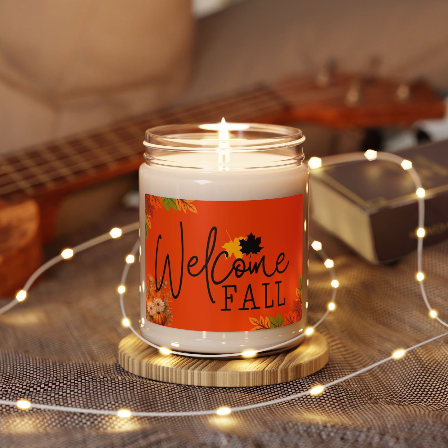 Welcome Fall Scented Soy Candle, 9oz