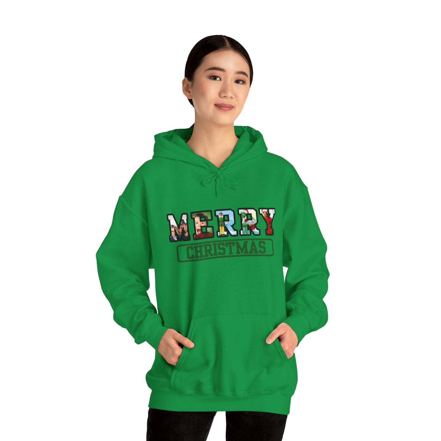 Merry Christmas Hoodie, Christmas Sweatshirt Unisex Heavy Blend™ Hooded Sweatshirt
