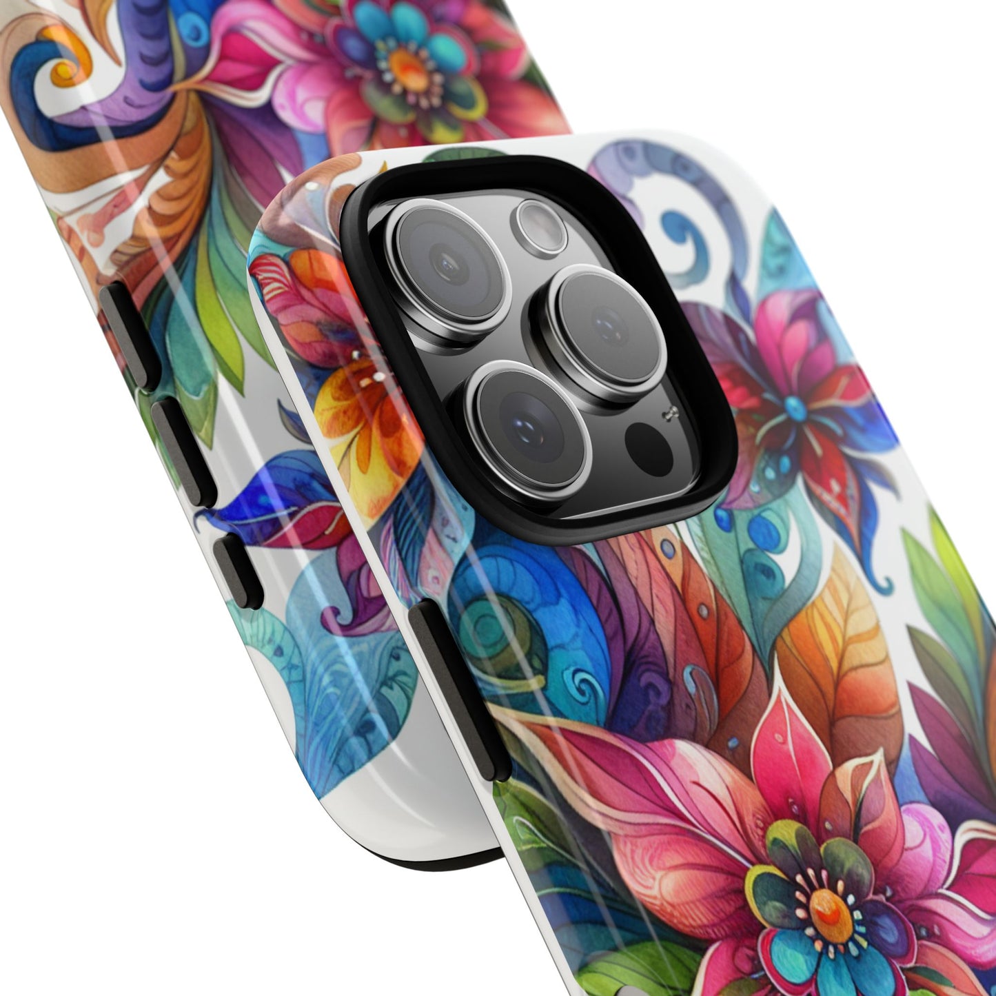 Floral Tough Cases, Vibrant Floral Phone Case – Tough Cases for Extra Protection & Style, Matte & Glossy Phone Case, Fits 29 Phone Models, Some iPhone 8 and 11-16, Google Pixel, Samsung Galaxy