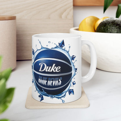 Duke Basketball Ceramic Mug - Perfect for Fans, Team Spirit Gift, Sports Enthusiast Coffee Cup, Duke Blue Devils, College Sports