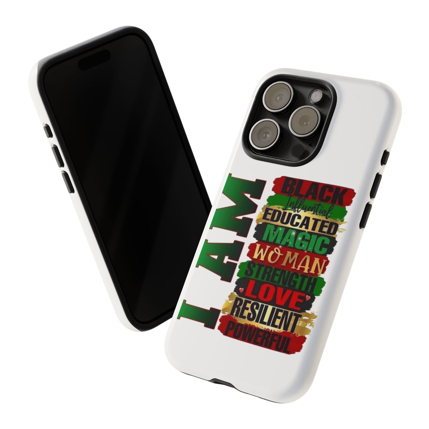 Phone Case, Stylish Black Woman Phone Accessories, Protective Cover, Gift for Her, Black History, African American Case, Black Excellence