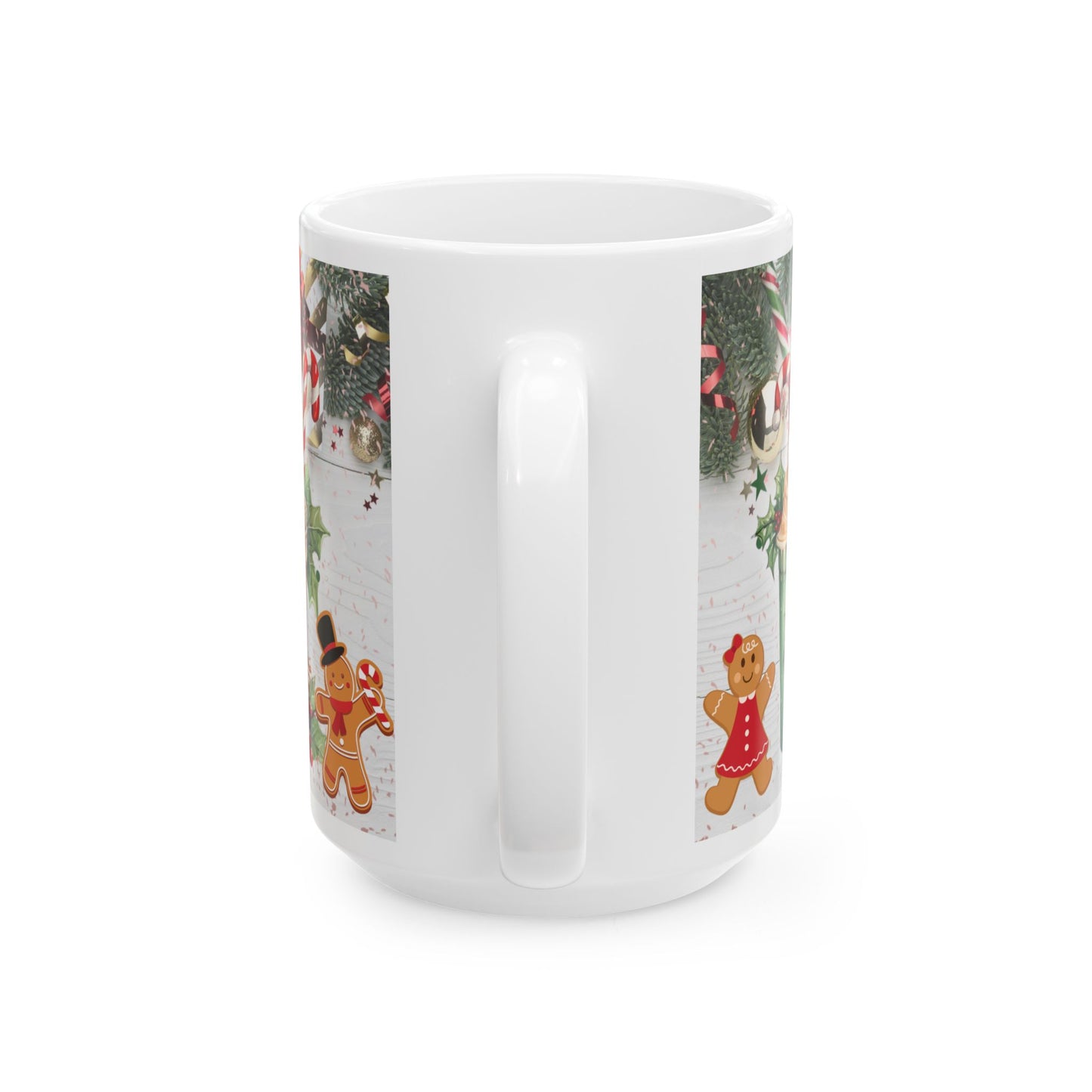 Christmas Holiday Themed Ceramic Mug, 11oz, 15oz