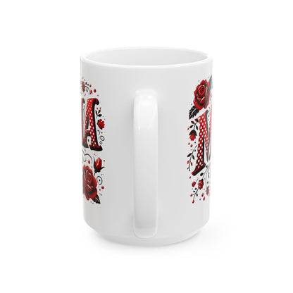 Mama Coquette Mug, Valentine's Day Coffee Cup, Red and White Valentine's Mug, Valentine's Day Mama Coquette Mug, Happy Valentine's Day Coffee Cup, Mama Tea Mug, Mom Gift