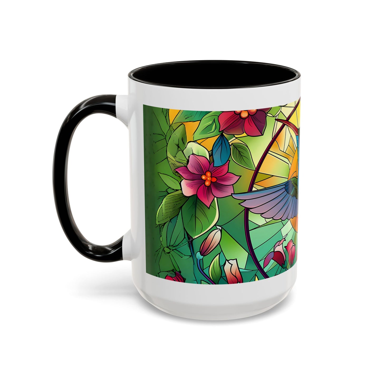 Colorful Hummingbird Mug, Vibrant Coffee Cup for Garden Lovers, Ideal Gift for Birthdays, Mothers Day, Spring Celebrations, Colorful Mugs