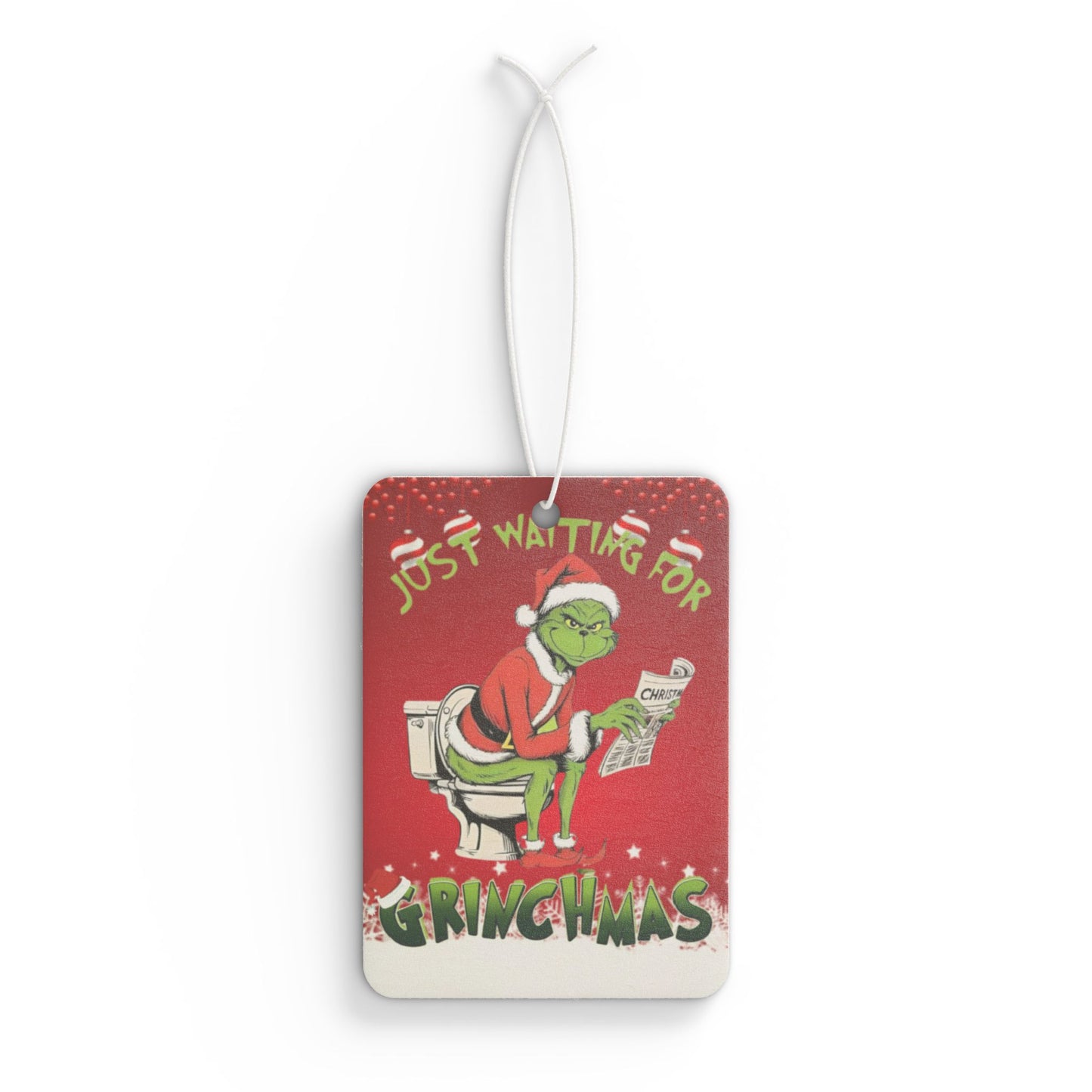 Christmas Grinch Car Air Freshener, Car Decor, Christmas Decor