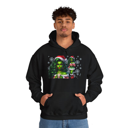 Sassy Ms Grinch Christmas Hoodie, Funny Sweatshirt, Xmas Jumper, Holiday Gift Ideas, Winter Apparel