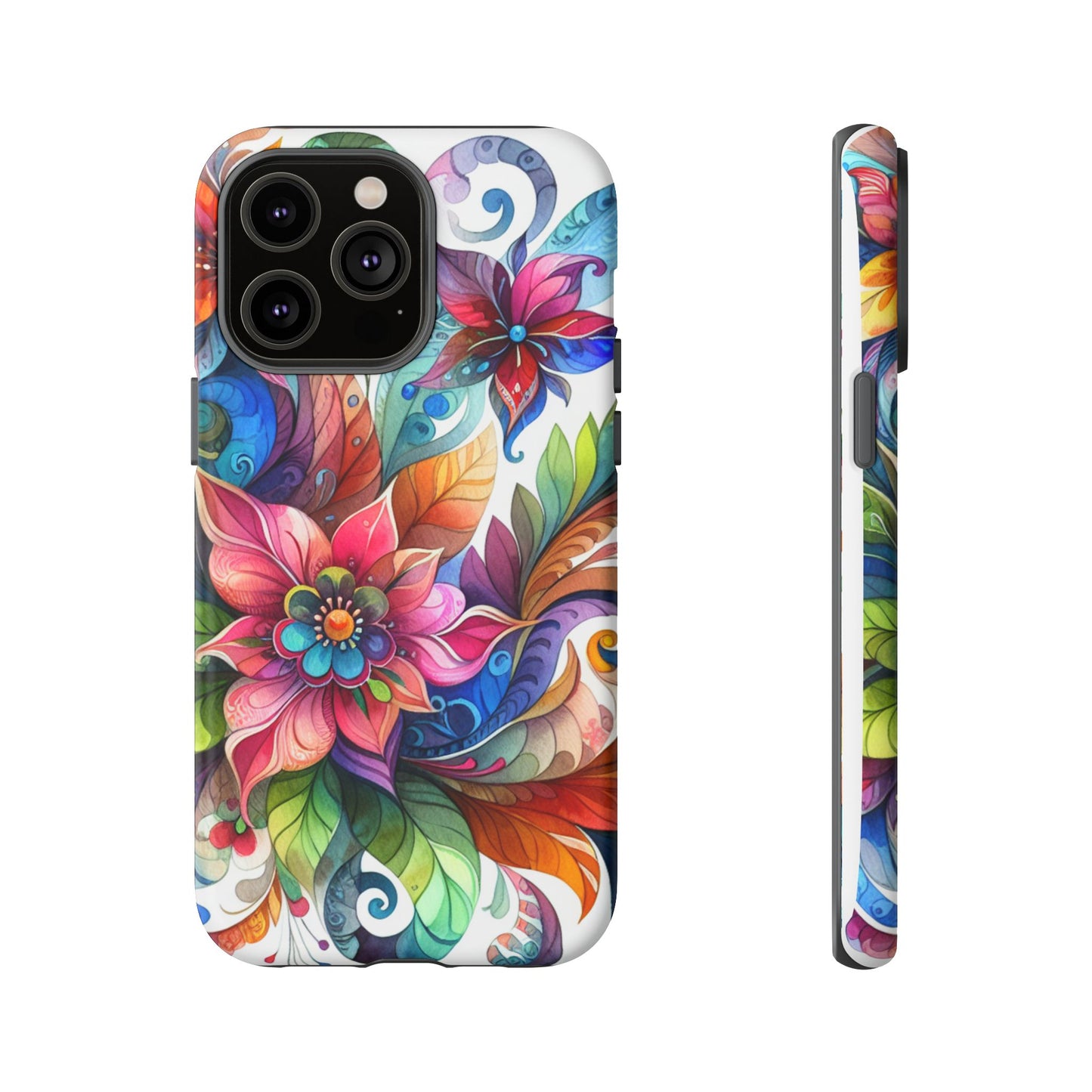 Floral Tough Cases, Vibrant Floral Phone Case – Tough Cases for Extra Protection & Style, Matte & Glossy Phone Case, Fits 29 Phone Models, Some iPhone 8 and 11-16, Google Pixel, Samsung Galaxy