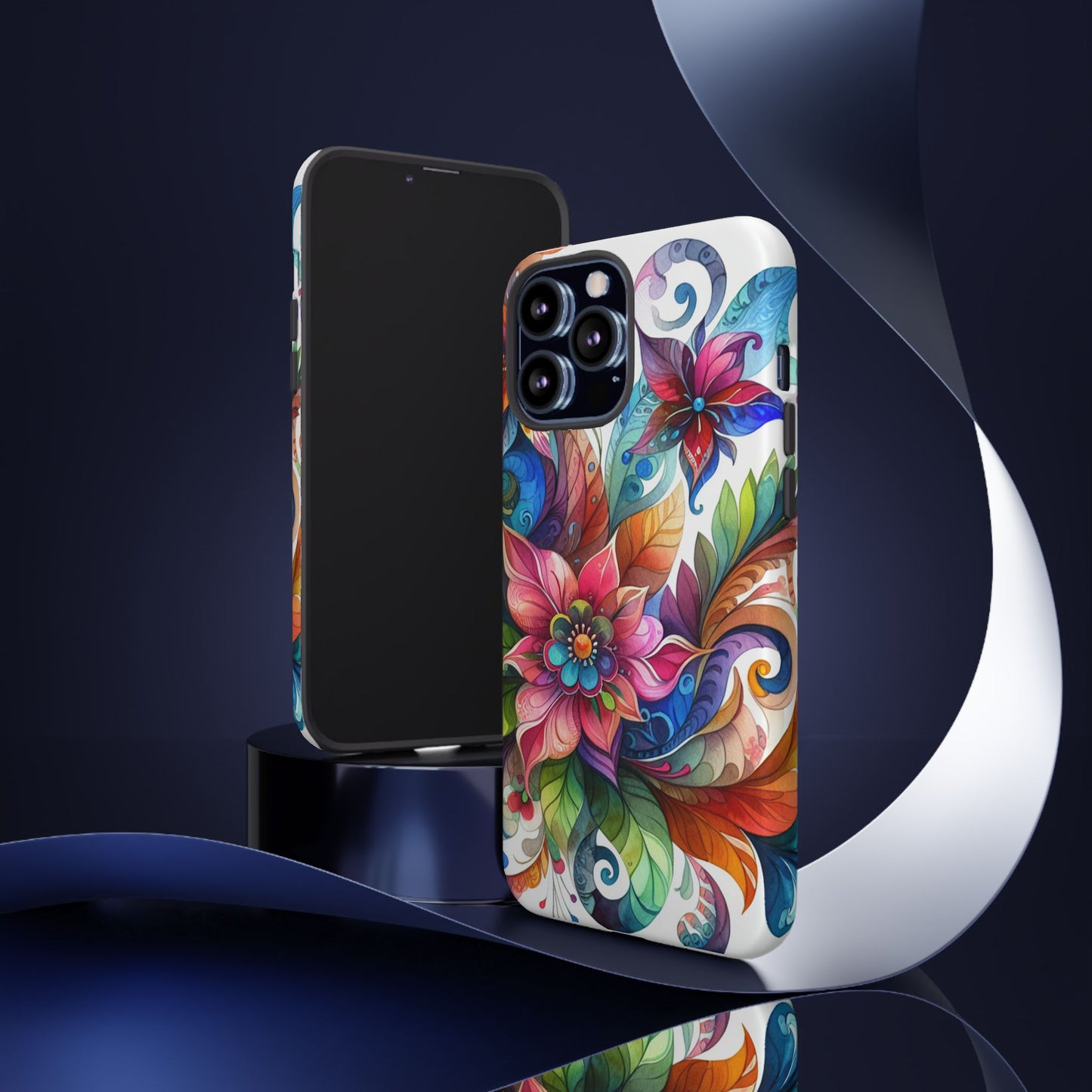Floral Tough Cases, Vibrant Floral Phone Case – Tough Cases for Extra Protection & Style, Matte & Glossy Phone Case, Fits 29 Phone Models, Some iPhone 8 and 11-16, Google Pixel, Samsung Galaxy