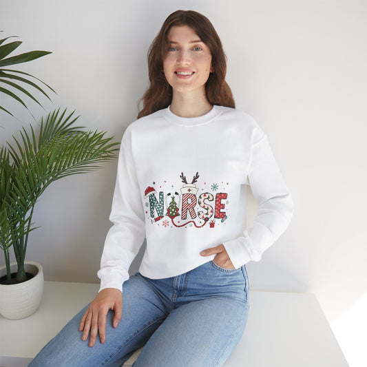 Nurse Christmas Unisex Heavy Blend™ Crewneck Sweatshirt