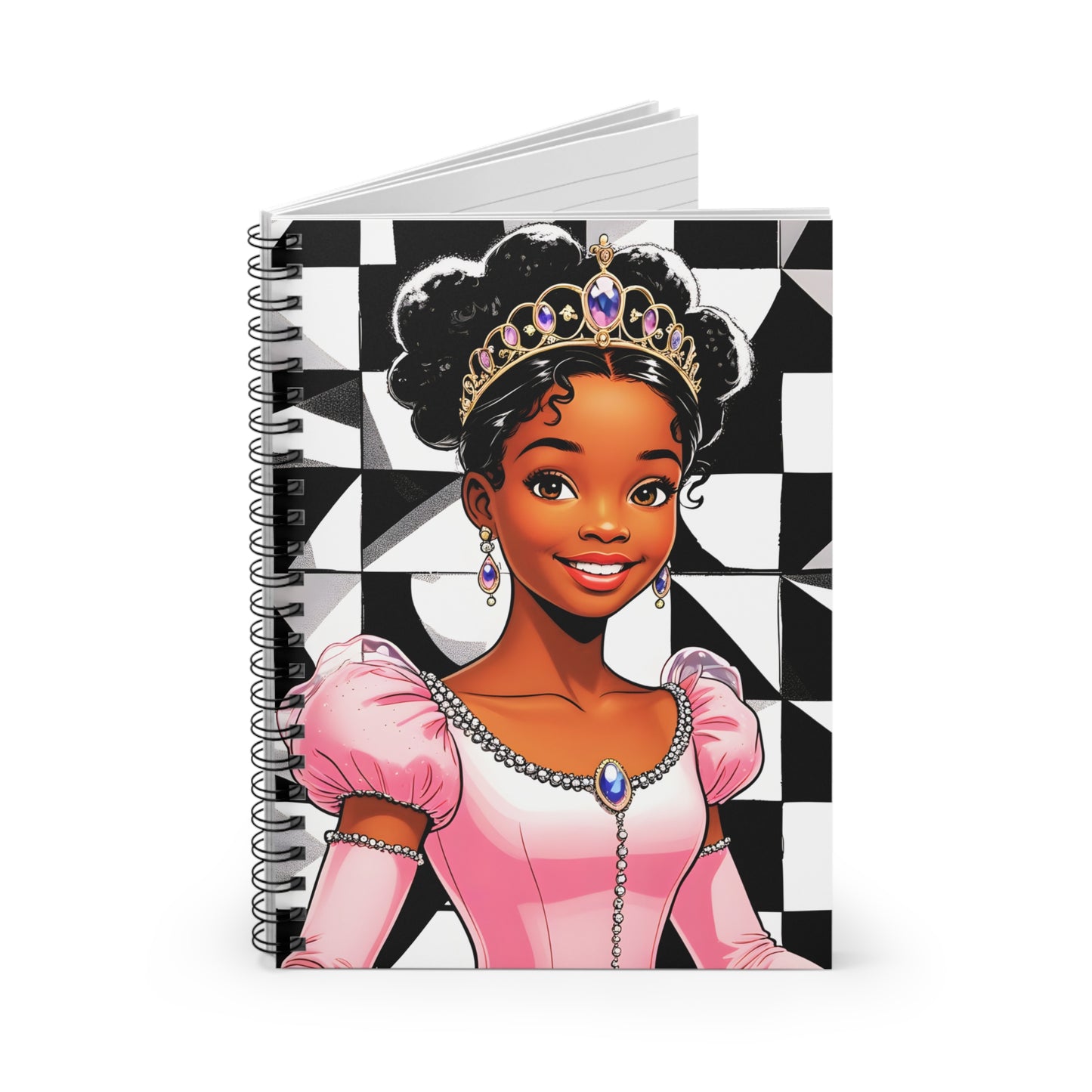 Princess-Themed Spiral Notebook, Cute Notebook for Kids, School Supplies, Fantasy Journal, Gift for Her, Fun & Functional