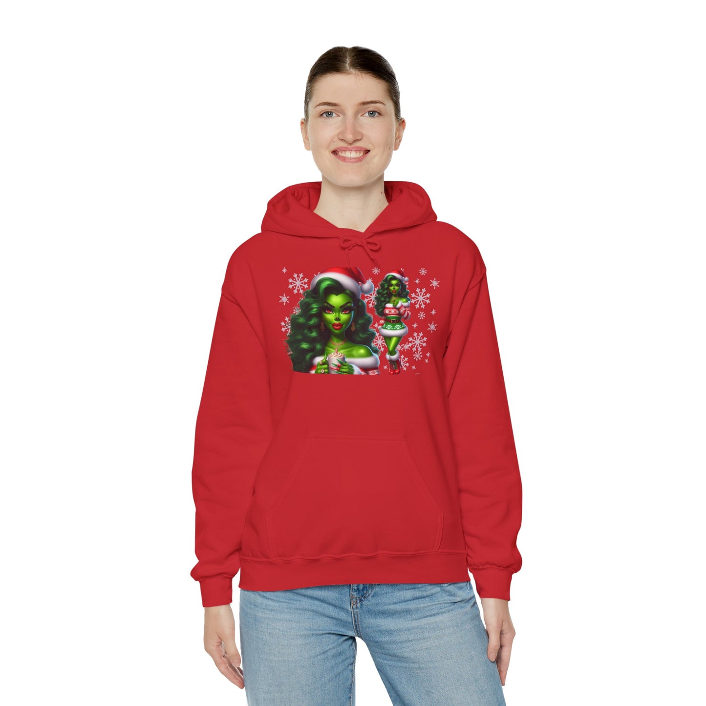Sassy Ms Grinch Christmas Hoodie, Funny Sweatshirt, Xmas Jumper, Holiday Gift Ideas, Winter Apparel