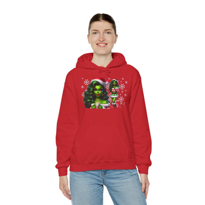Sassy Ms Grinch Christmas Hoodie, Funny Sweatshirt, Xmas Jumper, Holiday Gift Ideas, Winter Apparel