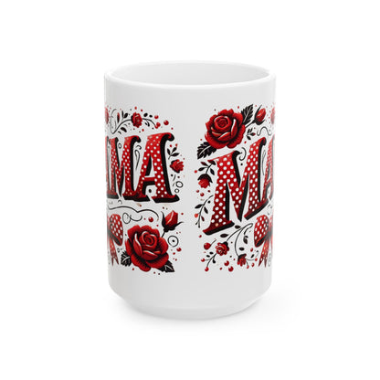 Mama Coquette Mug, Valentine's Day Coffee Cup, Red and White Valentine's Mug, Valentine's Day Mama Coquette Mug, Happy Valentine's Day Coffee Cup, Mama Tea Mug, Mom Gift