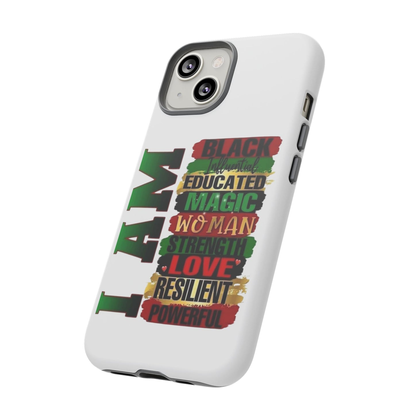 Phone Case, Stylish Black Woman Phone Accessories, Protective Cover, Gift for Her, Black History, African American Case, Black Excellence
