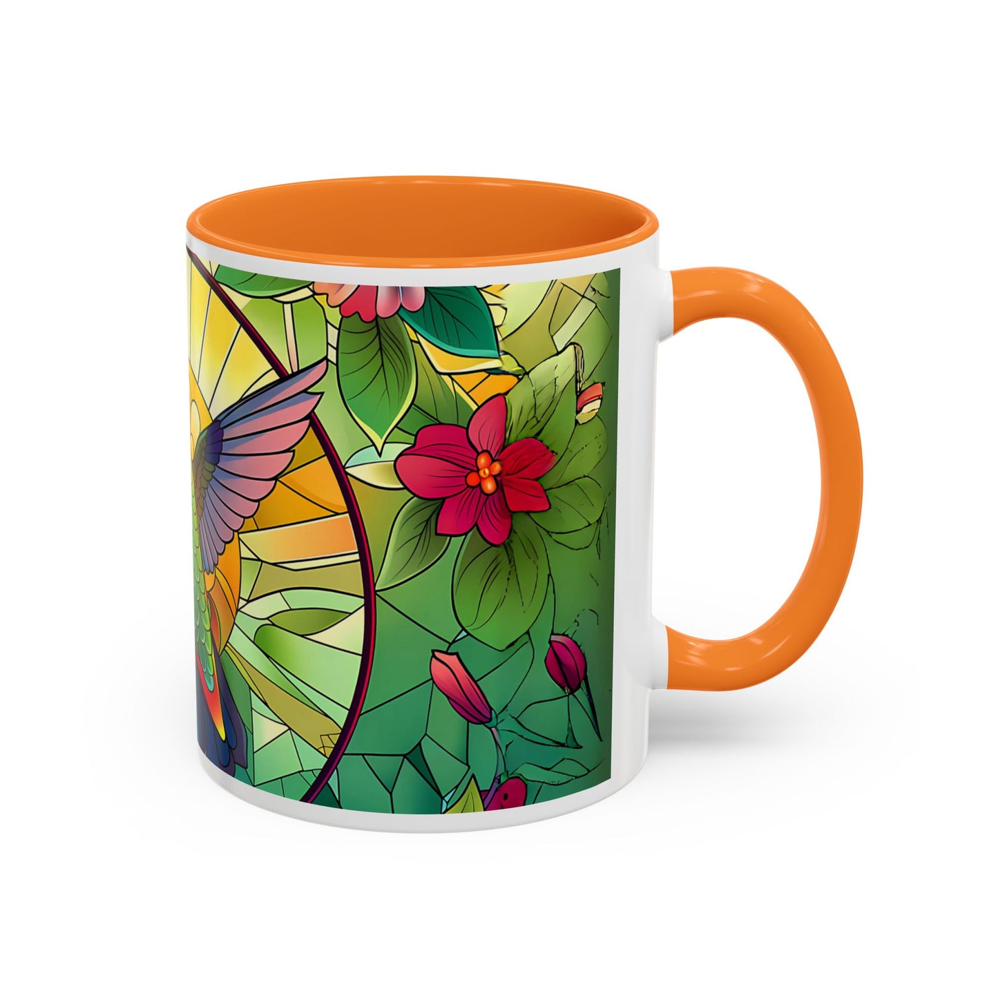 Colorful Hummingbird Mug, Vibrant Coffee Cup for Garden Lovers, Ideal Gift for Birthdays, Mothers Day, Spring Celebrations, Colorful Mugs