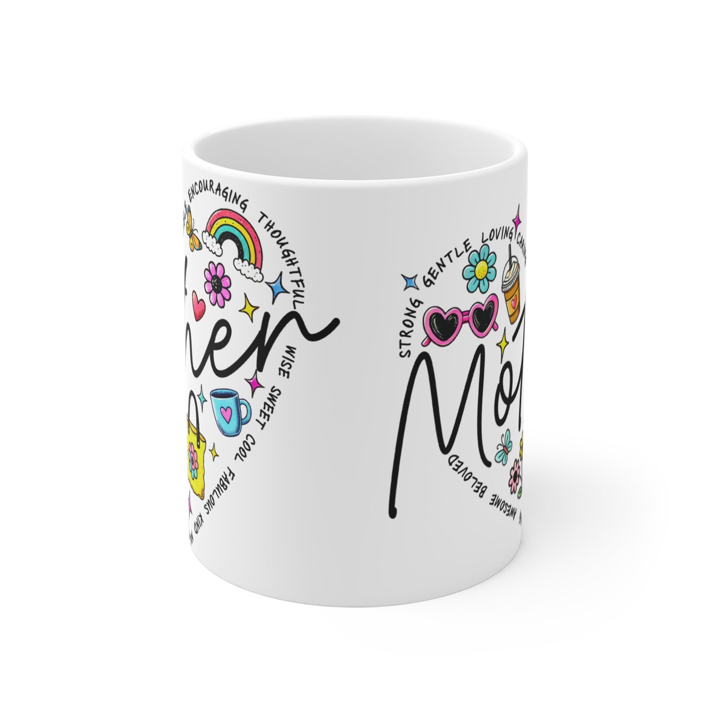 Mother's Day Mug - Colorful Gifts for Mom, Gifts for Mother's Day, Cute Coffee Cup, Unique Mother's Day Presents, Fun Floral Mug