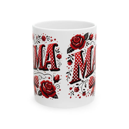 Mama Coquette Mug, Valentine's Day Coffee Cup, Red and White Valentine's Mug, Valentine's Day Mama Coquette Mug, Happy Valentine's Day Coffee Cup, Mama Tea Mug, Mom Gift