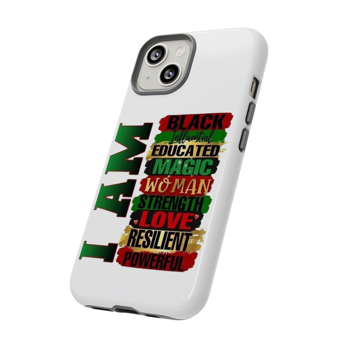 Phone Case, Stylish Black Woman Phone Accessories, Protective Cover, Gift for Her, Black History, African American Case, Black Excellence