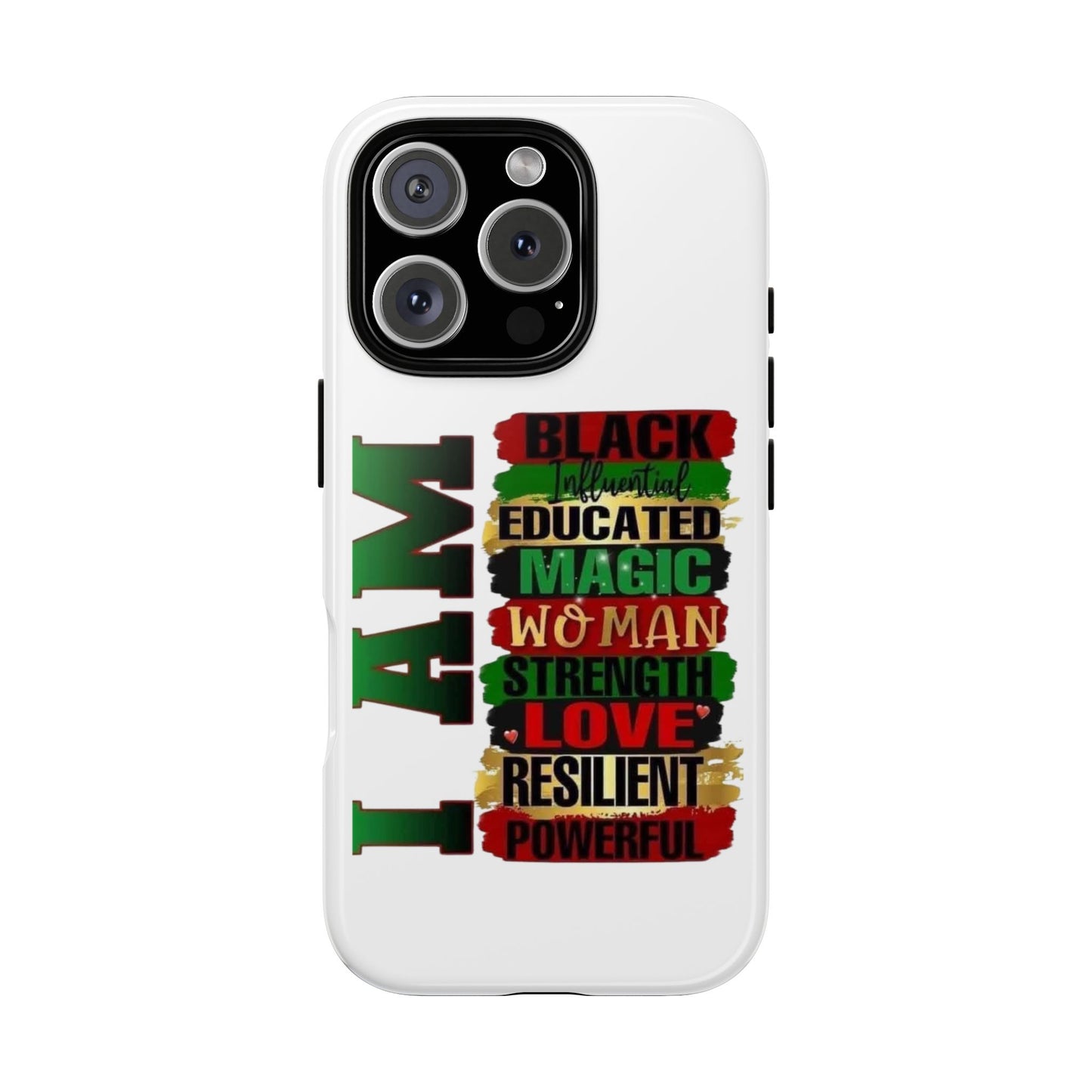 Phone Case, Stylish Black Woman Phone Accessories, Protective Cover, Gift for Her, Black History, African American Case, Black Excellence