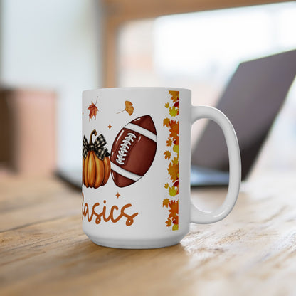 Fall Coffee Mug, Fall Coffee Cup, Fall Basics Ceramic Mug, 11oz, 15oz