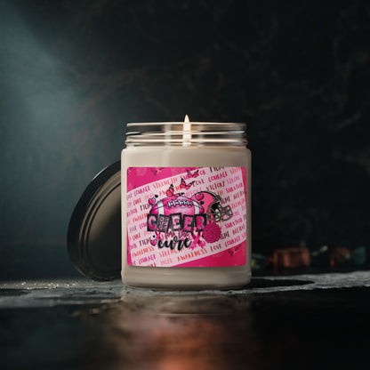 Cheer for the Cure Soy Candle 9oz, Breast Cancer Soy Candle 9oz