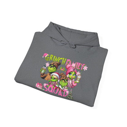 Christmas Sweatshirt, Grinch Family Squad Hoodie Sweatshirt, Grinch Christmas, Winter Holiday Pullover, Christmas Sweater, Unisex