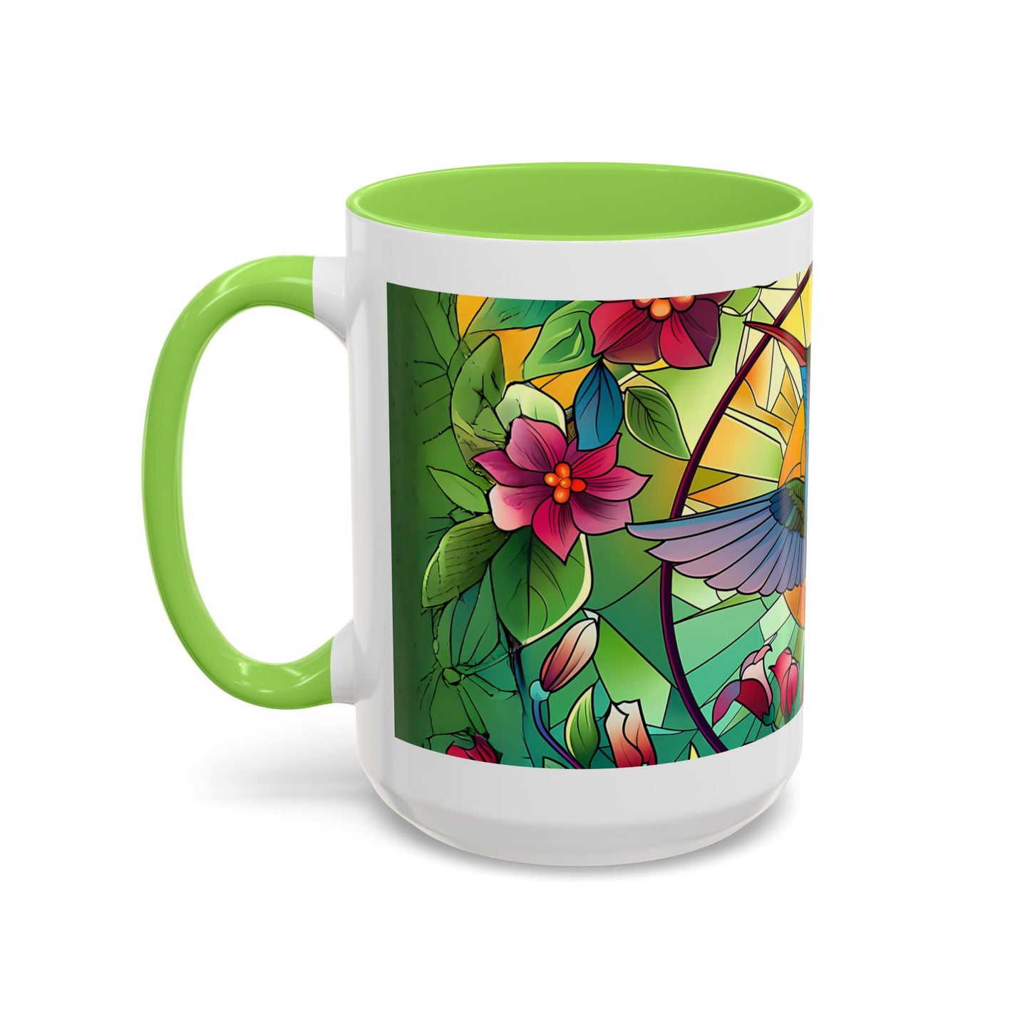 Colorful Hummingbird Mug, Vibrant Coffee Cup for Garden Lovers, Ideal Gift for Birthdays, Mothers Day, Spring Celebrations, Colorful Mugs
