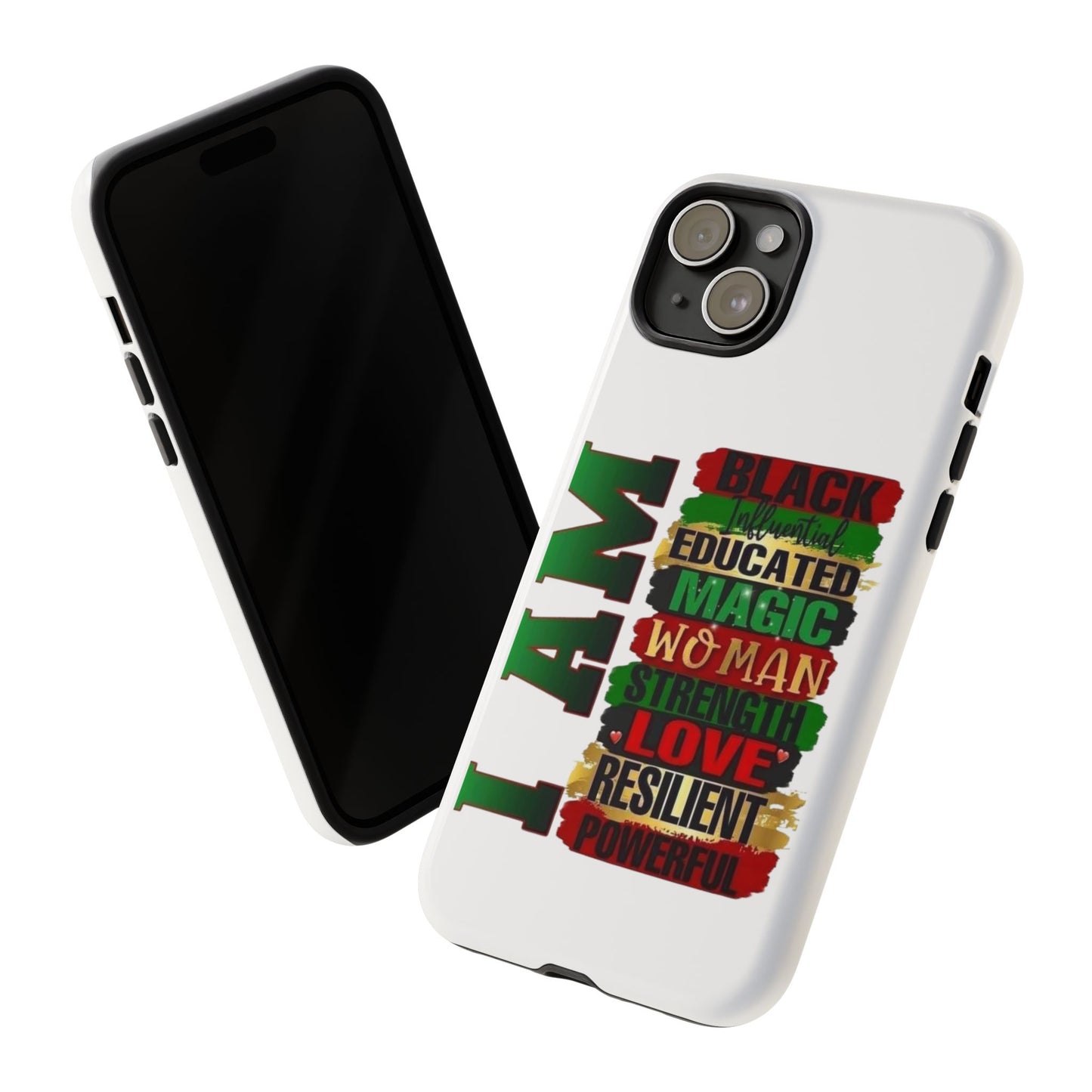 Phone Case, Stylish Black Woman Phone Accessories, Protective Cover, Gift for Her, Black History, African American Case, Black Excellence