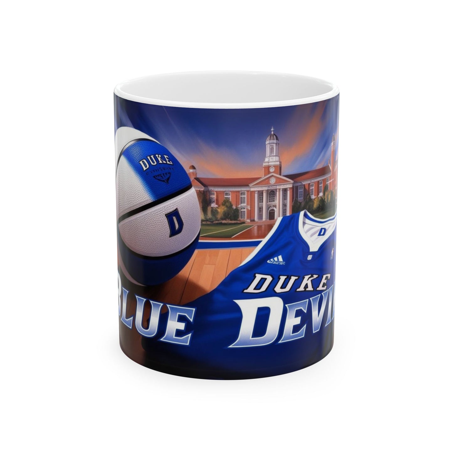 Duke Basketball Ceramic Mug - Perfect for Fans, Gifts, Sports Enthusiasts, College Spirit, Collectible Drinkware, Duke Blue Devils