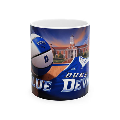 Duke Basketball Ceramic Mug - Perfect for Fans, Gifts, Sports Enthusiasts, College Spirit, Collectible Drinkware, Duke Blue Devils