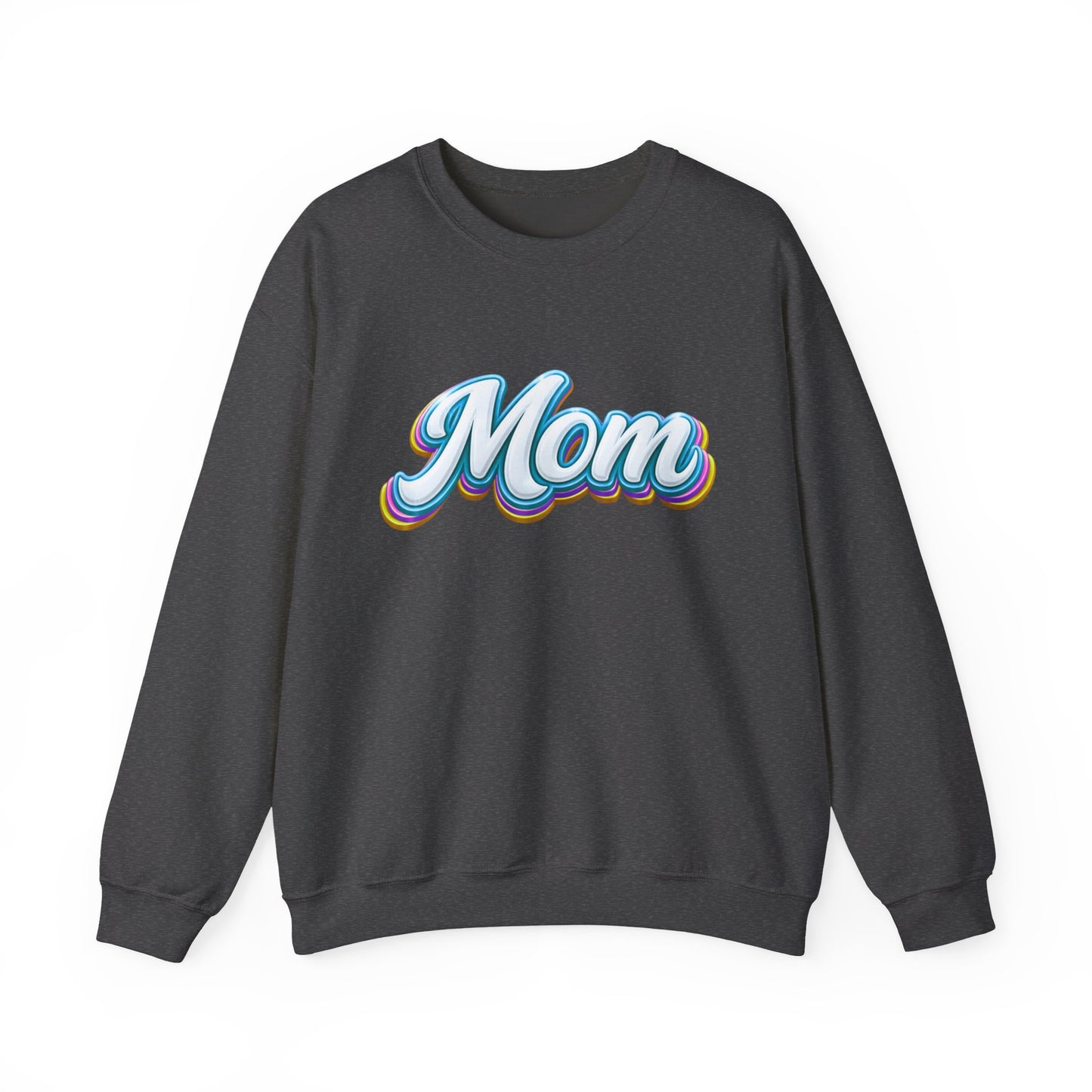 Retro Rainbow 'Mom' Script Sweatshirt | Mother's Day, Mom Shirt