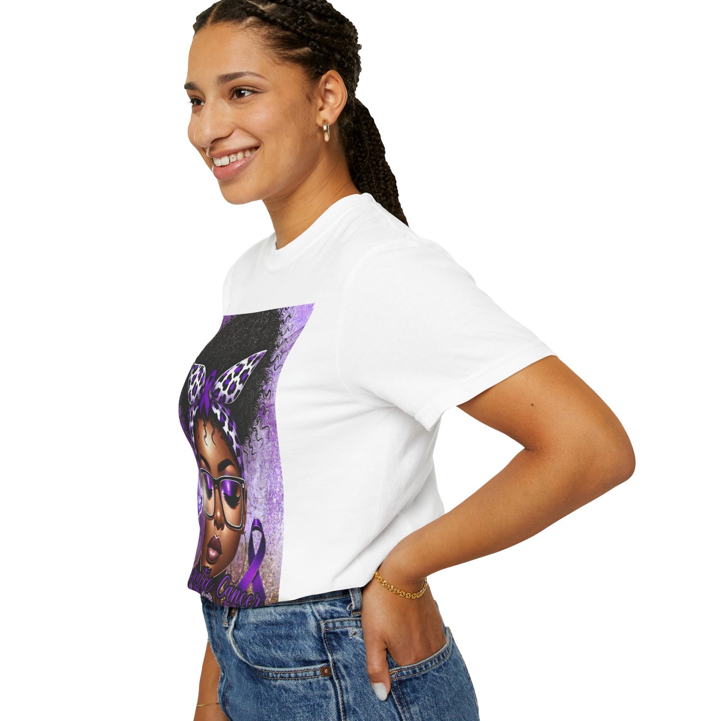 Pancreatic Cancer T-shirt - Unisex Garment-Dyed