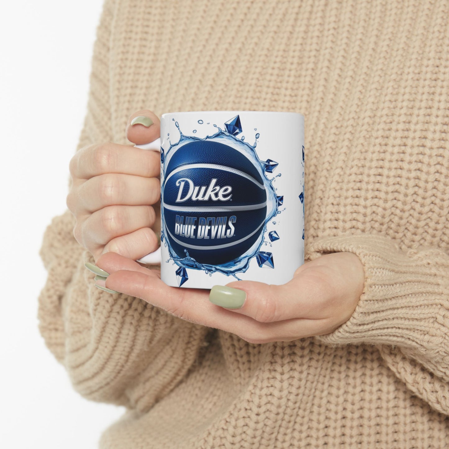 Duke Basketball Ceramic Mug - Perfect for Fans, Team Spirit Gift, Sports Enthusiast Coffee Cup, Duke Blue Devils, College Sports