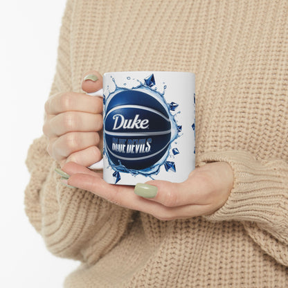 Duke Basketball Ceramic Mug - Perfect for Fans, Team Spirit Gift, Sports Enthusiast Coffee Cup, Duke Blue Devils, College Sports